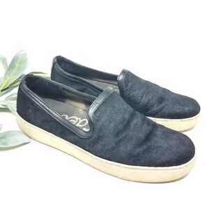 SAM EDLEMAN Calf Hair Slip On Sneakers 6M